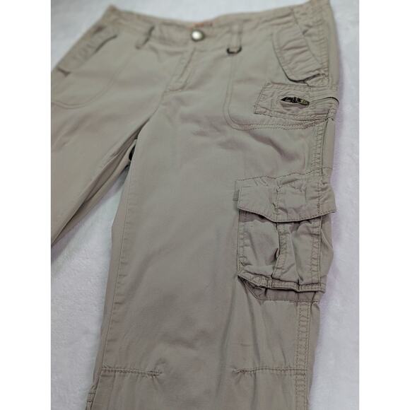 Mudd Juniors Size 7 Cotton Straight Leg Khaki Cargo Pants VTG - Picture 4 of 13
